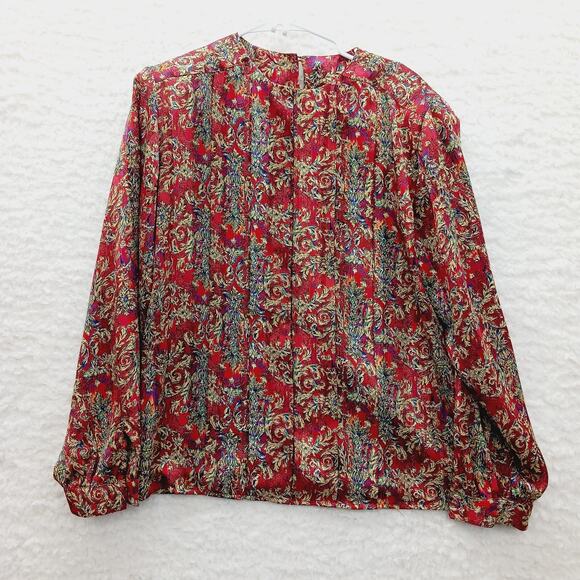 Blouse Size 12 Irene Koenig Baroque Romantic Festival Boho Retro Whimsycore Y2K - Picture 1 of 15
